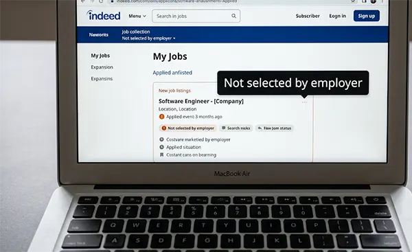 Why getting not selected by employer on Indeed